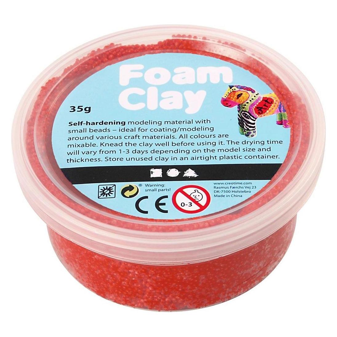 Foam Clay , red, 35 g/ 1 tub (789238)
