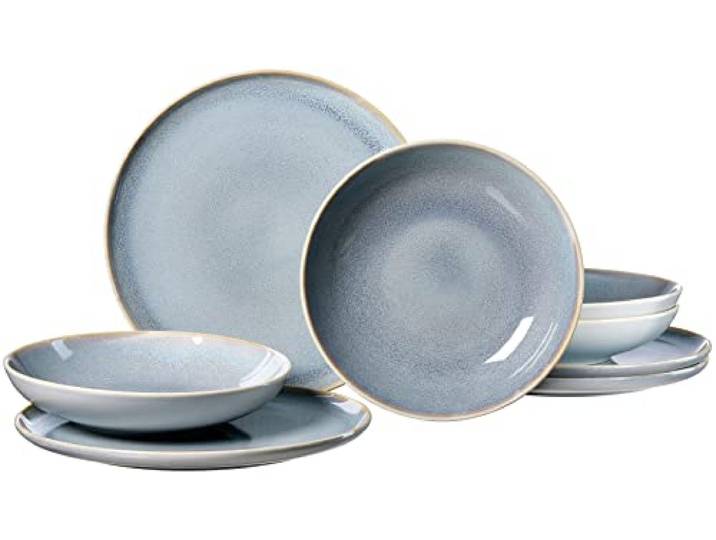 Tafelservice Skagen Stone, 8-teilig, Graublau