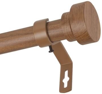 InStyleDesign Beret 1 inch Faux Wood Curtain Rod