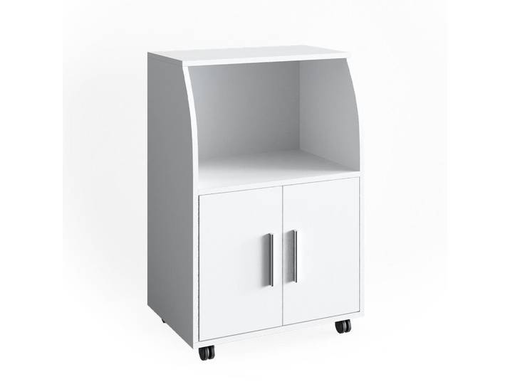 Vicco Rollcontainer Elio Weiß 55 x 83.8 cm, Holzwerkstoff, 4 Fächer, Rechteckig, 55x83.8x38.4 cm, Küchen, Küchenmöbel, Küchenschränke, Küchenunterschrank