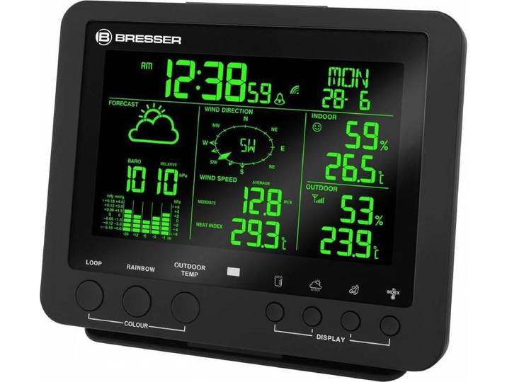 Bresser Weerstation - Basisstation 5-in-1 Weerstation 7002520 - Klimaatindicator - Veranderd kleurendisplay