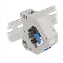 Delock Hutschienenadapter mit Keystone LC Duplex Buchse zu LC Duplex Buchse blau