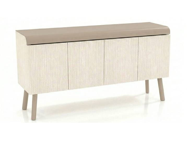 JVmoebel Sideboard Modernes Sideboard Beige Holz Stauraum Arbeitszimmer Beige (1-tlg)