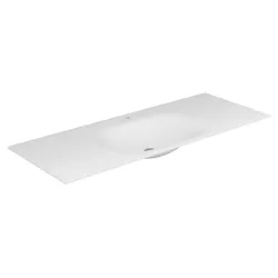 KEUCO EDITION 11 Waschtisch Edition 11 Varicor mit 1-Loch Bohrung 2800x17x535mm arktis weiß seidenmatt