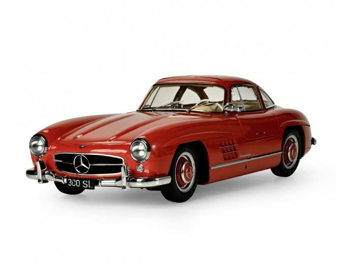 ixo Models Modellauto IXO Mercedes 300 SL Rot 1:8 Modellauto Metall Bausatz
