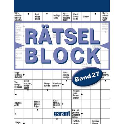 Rätselblock.Bd.27, Taschenbuch von , Garant, 978-3-7359-1718-8