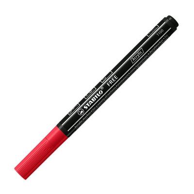 STABILO Acrylmarker, FREE Acrylic T100, Strichbreite 1-2 mm, karmin