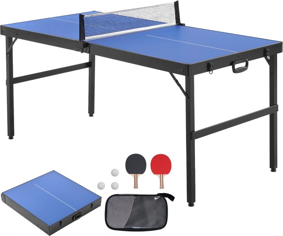 Mittelgroßer faltbarer Tischtennistisch - Ping-Pong-Tisch 1526x665x718mm - ideal für Zuhause und Turniere - stabil und leicht zu lagern
