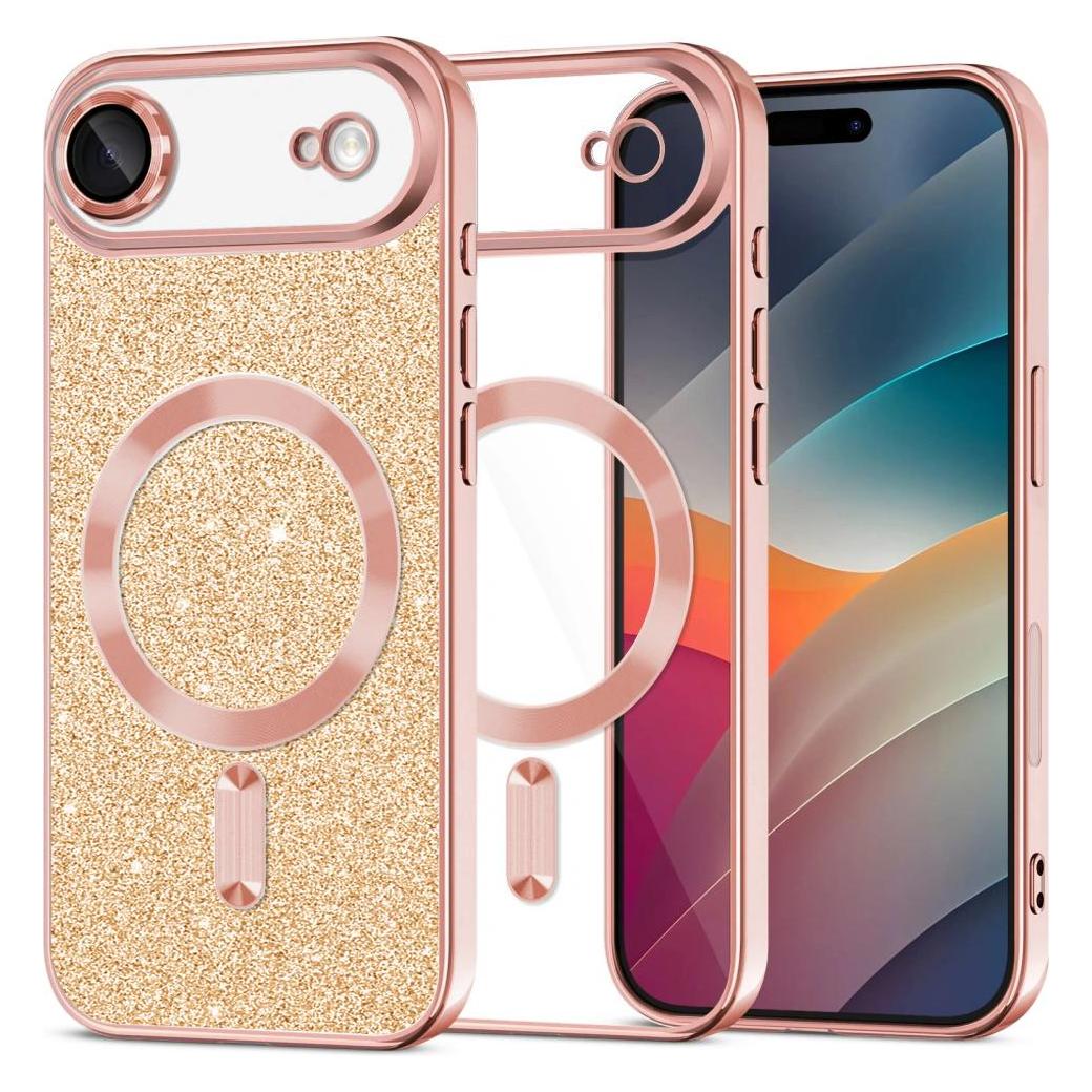 Techsuit - Luxury Glitter MagSafe - iPhone 17 Air - Rose Gold (Apple iPhone 17) (58346346)