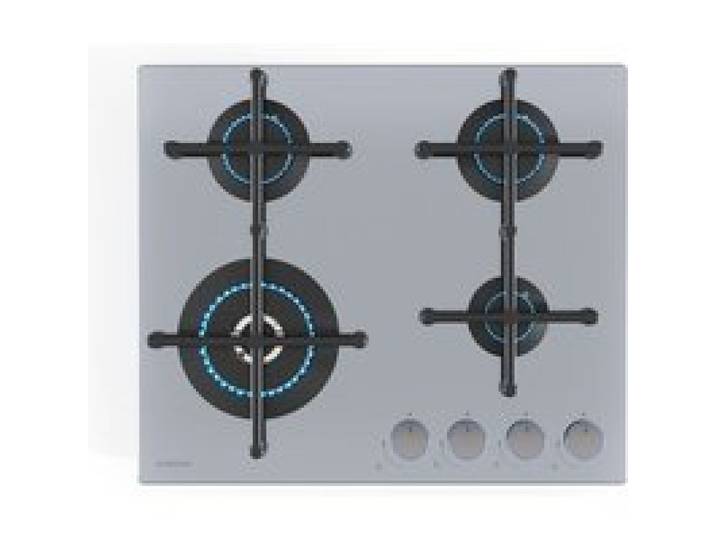Klarstein Illuminosa 4 plaque de cuisson gaz 4 feux brûleurs Sabaf acier inoxydable