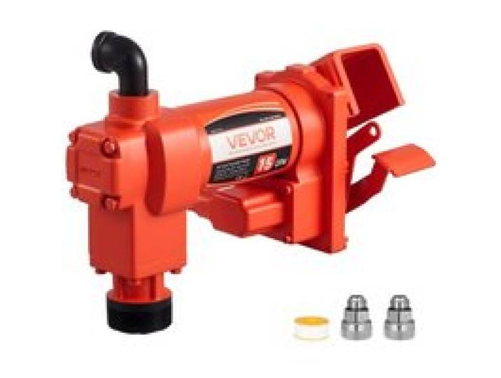 VEVOR Pompe Transfert Carburant 230 V CA Pompe de Transfert Diesel Électrique 57 L/min, Hauteur d'Aspiration Max 2,4 m, Hauteur de Refoulement Max 11,28 m, pour Essence, Kérosène, Biodiesel, Éthanol