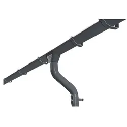 Skan Holz Metall Regenrinnen für Satteldach-Carports-812 cm (2er-Set)-anthrazit