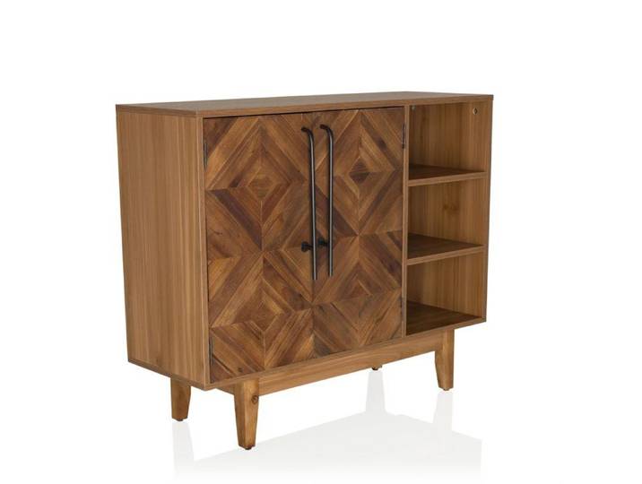 Commode - hjh LIVING - SANTJAGO WOOD L - Couleur Bois Foncé - bois