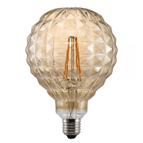 Nordlux AVRA SQUARE E27 LED-lamp, 2W, 2200K, barnsteen