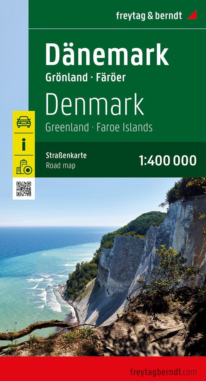 Carte routière - Danemark, îles Féroé & Groënland   Freytag & Berndt