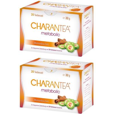 Charantea metabolic Zimt Kräutertee Filterbeutel 2x 2x20 St Beutel