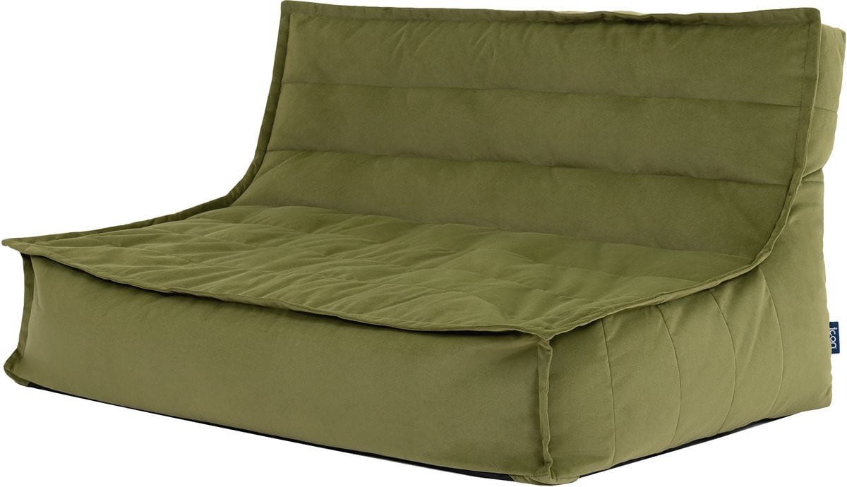 Icon Kota Zitzak Bank - Fluweel Fauteuil - Olijfgroen