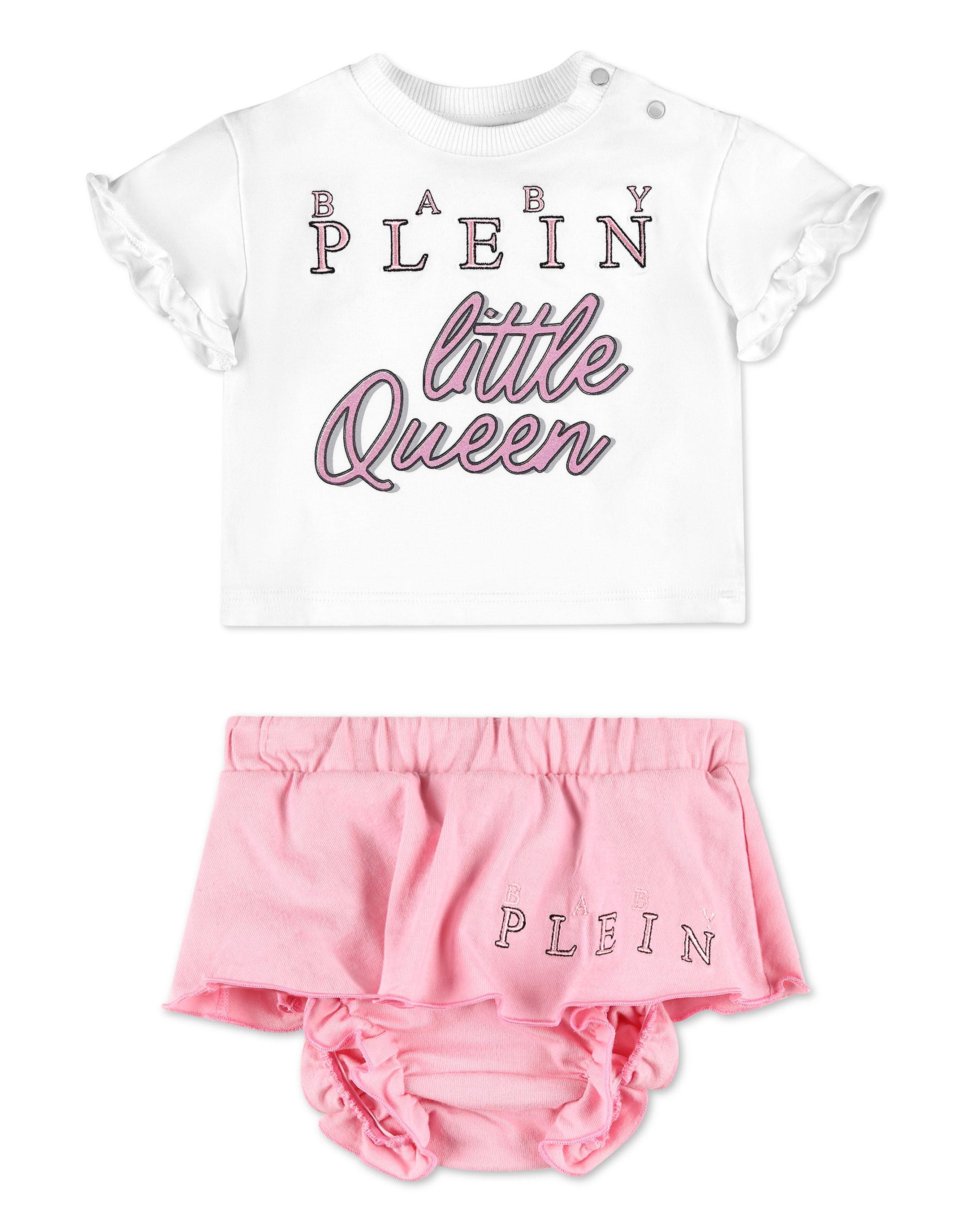Philipp Plein Top und Rock-Set - Weiß/Rosé