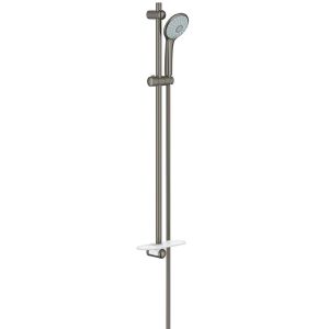 GROHE Brausegarnitur Euphoria Massage 110, Metall, 175cm Duschschlauch & 90cm Duschstange,hard graphite gebürstet