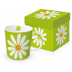 Happy Flower green Trend Mug, Kaffeetasse, Becher, Tasse, Bone China, 400 ml, 160303072