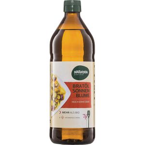 Naturata Sonnenblumenöl Bratöl, BIO, aus Europa, hocherhitzbar, in der Flasche, 0,75 Liter