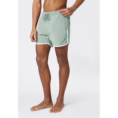 Badeshorts CHAMPION "5-inch Men's swim shorts", Herren, Gr. M, N-Gr, grün (ige), Polyamid, Badehosen Badeshorts, schnelltrocknendes Material, sportliche Schnittform