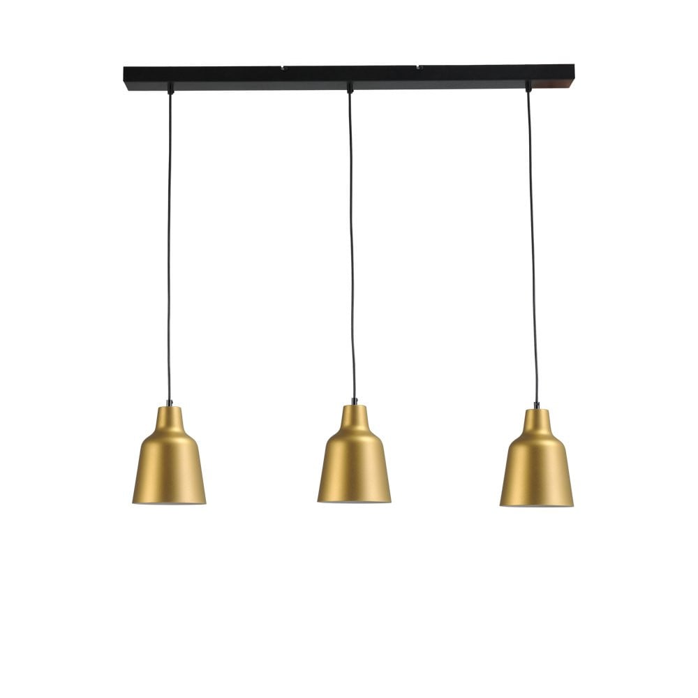 Masterlight Concepto Eettafellamp Goud/Messing 3x16