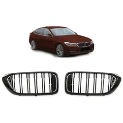Sportgrill Kühlergrill passend für BMW 6er Gran Turismo G32 17-20 glanz schwarz