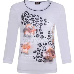 CANYON Damen Shirt T-Shirt 3/4 Arm, Größe 46 in Silber Silber