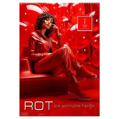 Rot, die sinnliche Farbe (Wandkalender 2026 DIN A2 hoch), CALVENDO Monatskalender