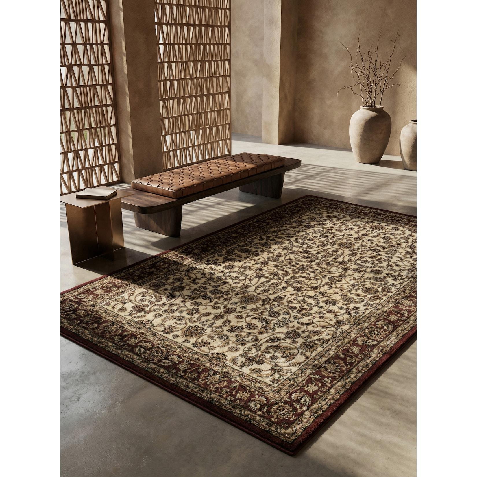 Teppich Kurzflor GEISLER in Creme, orientalisch, 80 x 150 cm