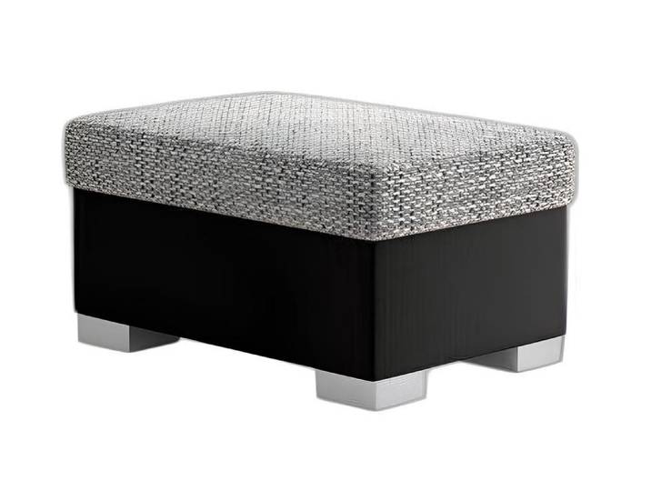 Xlmoebel Hocker Beistellhocker aus Stoff in Grau für modernes Wohnen (1 St), Hergestellt in Europa