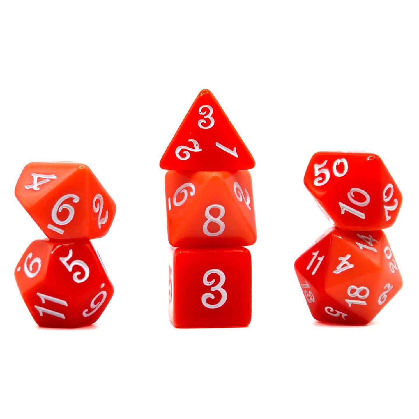 Dice4friends Würfelset Fable: Sleeping Beauty (Rot) (7) (DIC17611)