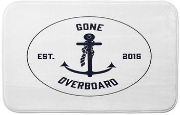 E by Design Gone Overboard Bath Mat