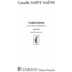 Variations sur un thème de Beethoven op.35 pour 2 pianos, Fachbücher von Camille Saint-Saens