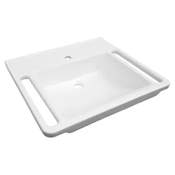 Avenarius barrierefreier Waschtisch, 600 mm, m/Überlauf, Serie free living! 9028062030