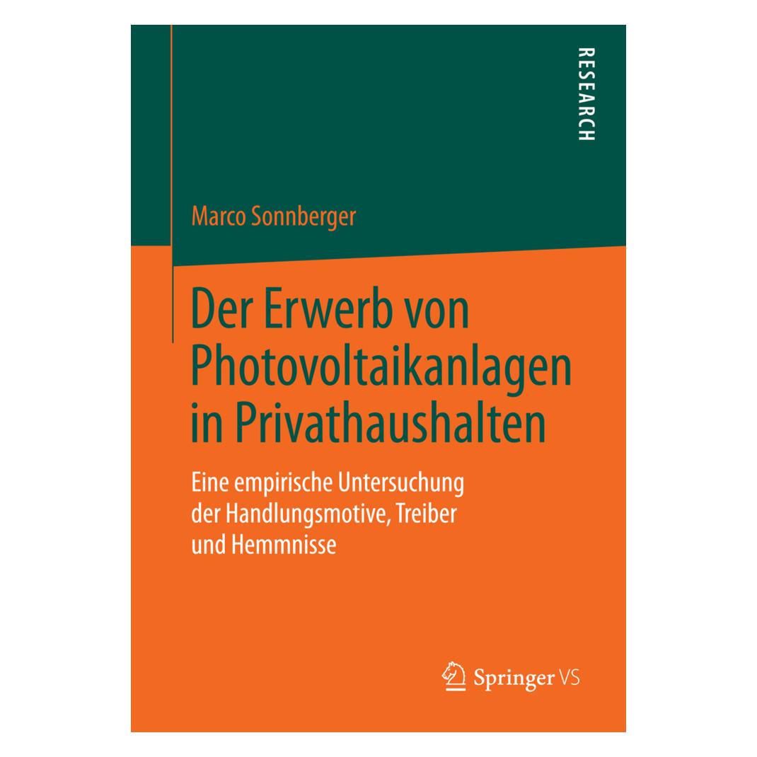 Springer Der Erwerb von Photovoltaikanlagen in Privathaushalten (Deutsch, Softcover, Marco Sonnberger) (55571390)