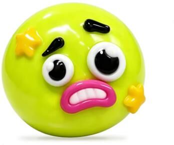 JoyToys Smushers Dog Face Squishy Slow Rise Stress Relief Toy For Sensory Fun green Dog Face