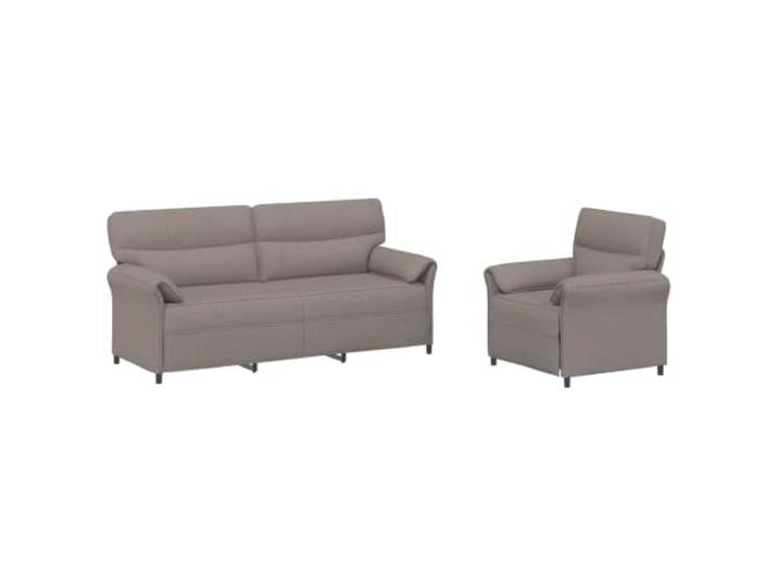 PUGYNBK 2-Sitzer-Sofa, Taupe, Polyestergewebe, Metallstruktur Rechteckiges Design, bequemer Schaumstoff, geschwungene Armlehnen, einfache Montage, täglicher Gebrauch, modernes Wohnzimmer