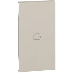 Legrand KM01MH2GEN LivingNow 2-mod. Tastenabd. My Home mit Symbol ”Haus verlassen”, Farbe Sand