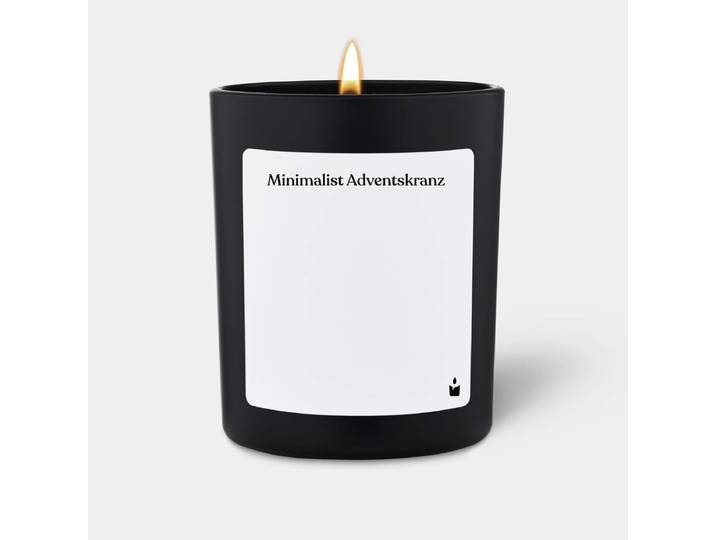 Duftkerze Woody Minimalist Adventskranz
