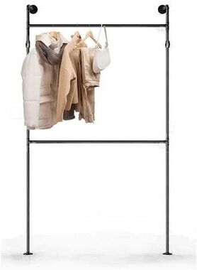 No "Heavy Duty Industrial Pipe Clothing Rack - 12""D x 39""W x 84""H"