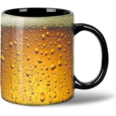 Tasse mit Bieraufdruck, Oktoberfest-Kaffeetasse, 325 ml Keramik-Kaffeetasse, lustiges Geschenk für Freunde