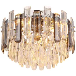 Deckenlampe Deckenleuchte Wohnzimmerlampe Glasstäbe Kristalle 5 flammig D 39 cm