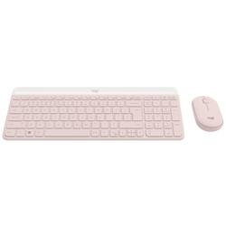 Logitech MK470 Slim Combo Bluetooth® Tastatur, Maus-Set Deutsch, QWERTZ Rose 920-011314