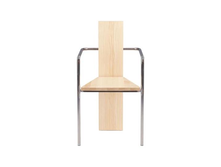 Källemo Fauteuil Concrete Frêne-piètement acier brut