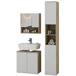 Vicco, Badmöbelset, Edge mit Hochschrank