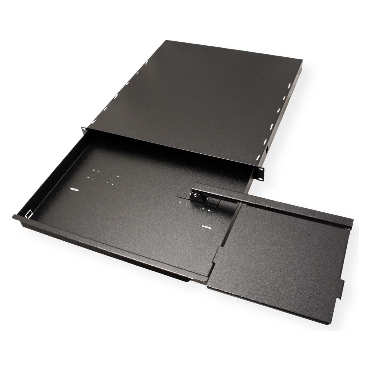 Apranet 19"-Tastatureinschub 1 HE ohne Tastatur, schwarz (202-870-55)