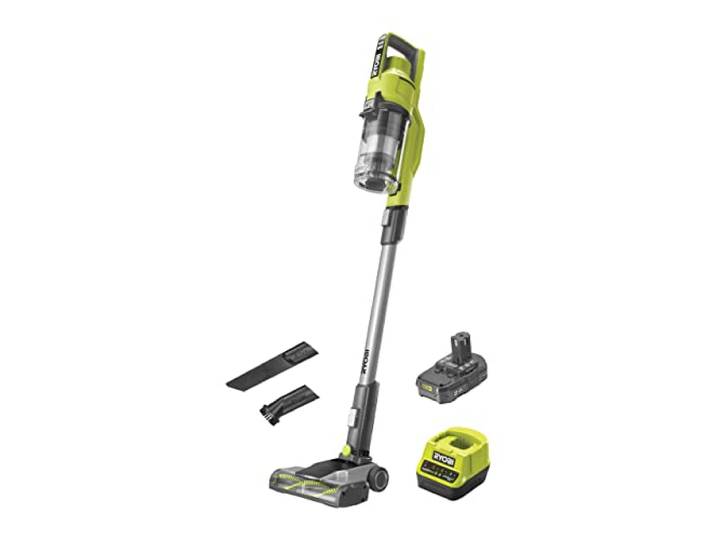 RYOBI Aspirateur Balai RSV18-120G - 18V One+ - 500ml - 1 Batterie 2.0Ah - 1 Chargeur Rapide