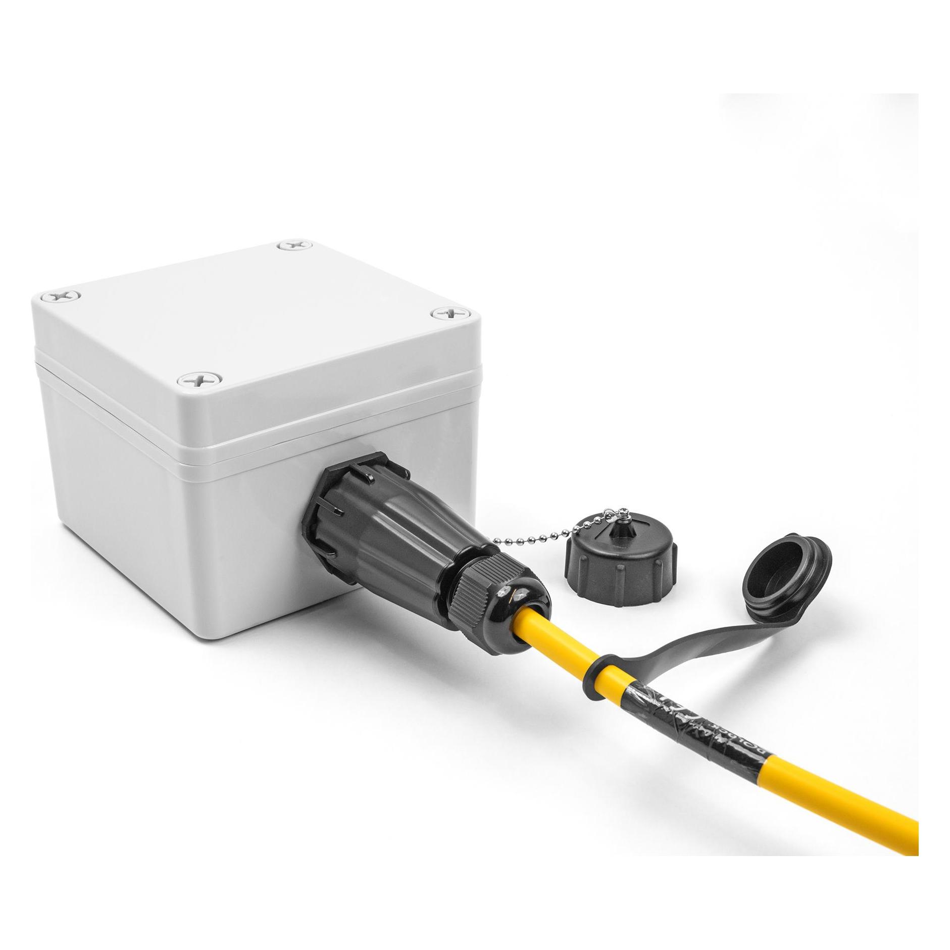 Delock LWL Kabel LC Duplex zu LC Duplex mit Verschlusskappe Singlemode IP68 staub- und wasserdicht 1 (1 m) (87887)